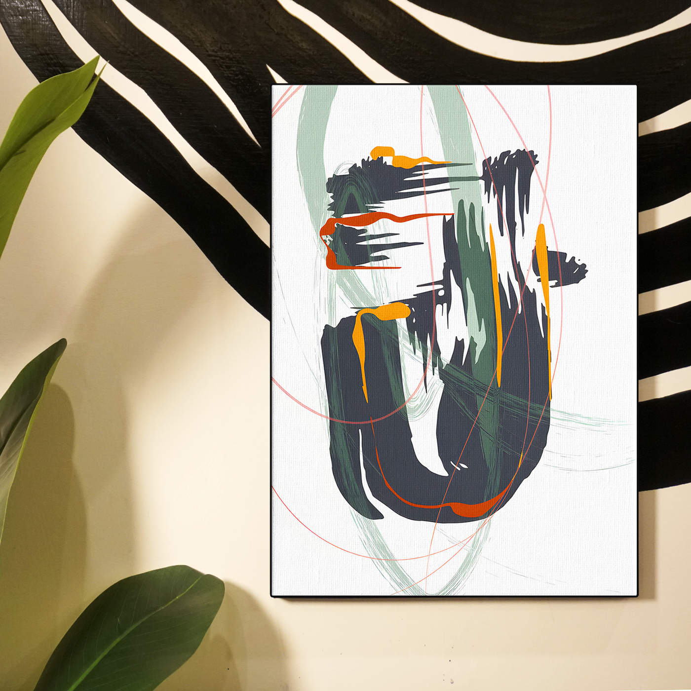 Abstract Face Illustration Poster