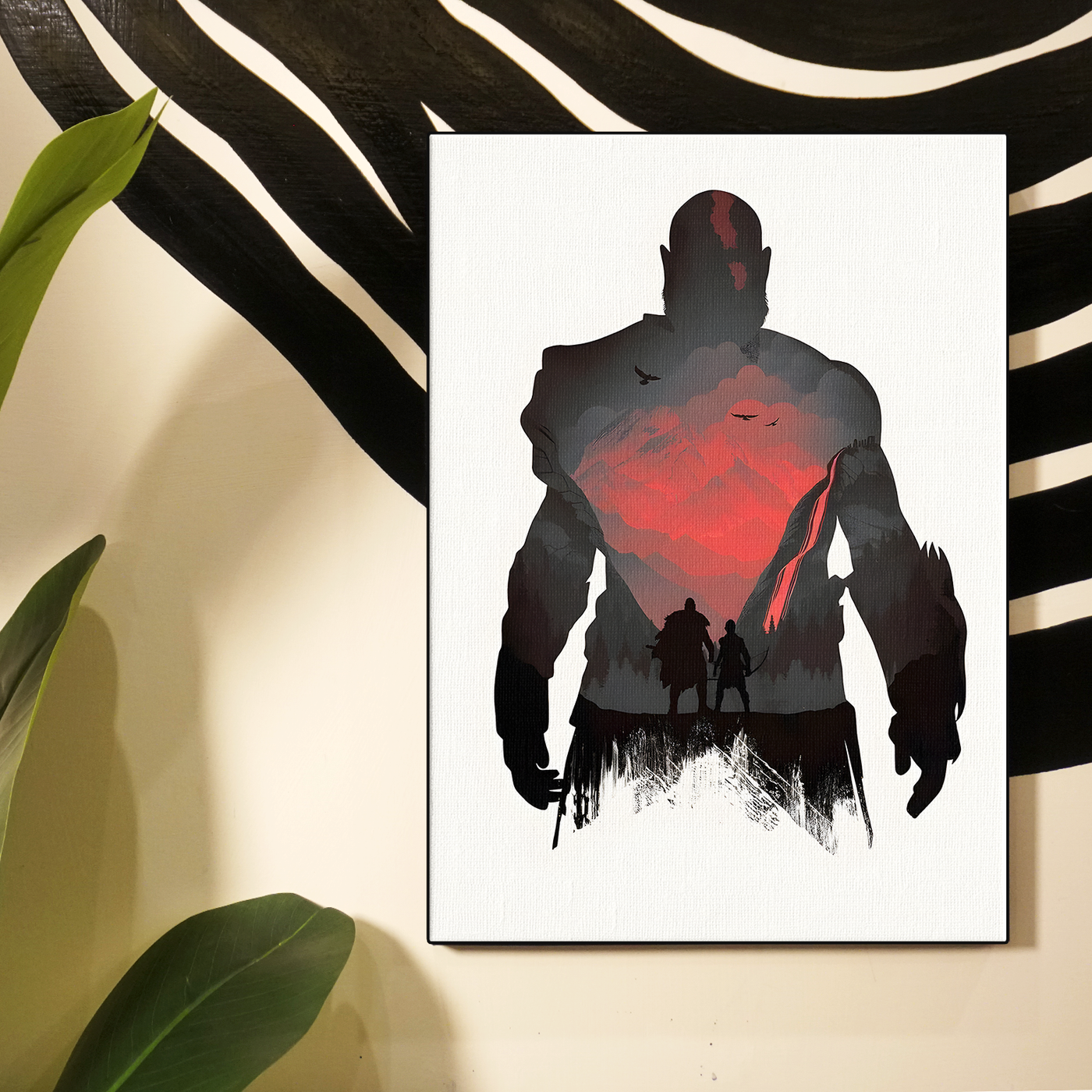 Dark Warrior Silhouette Poster