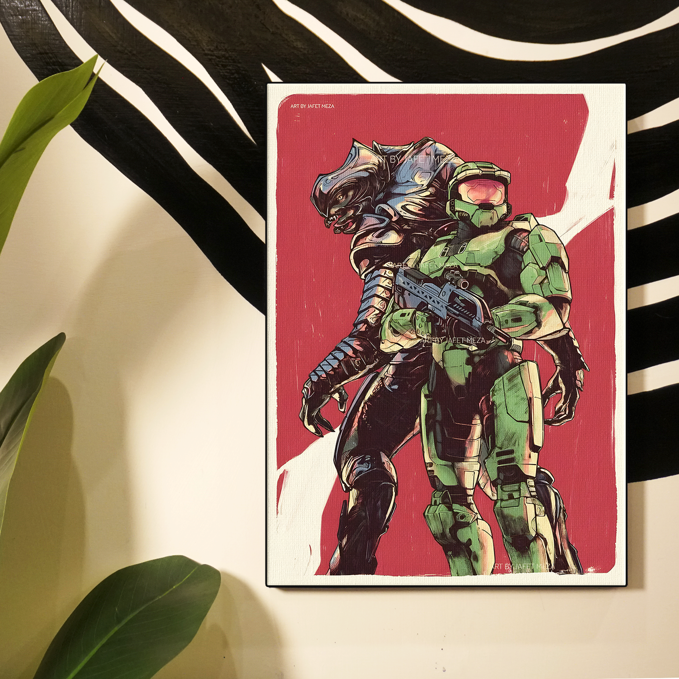 Halo Master Chief Retro Style Poster