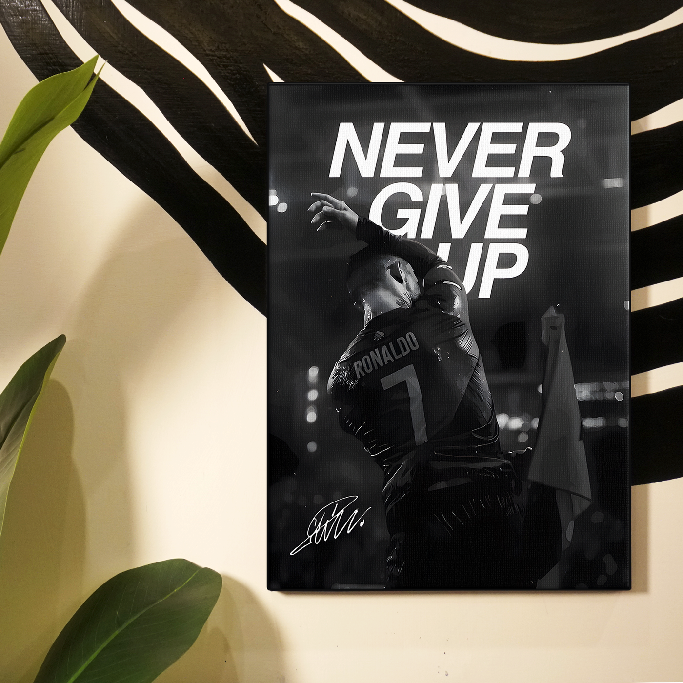 Never Give Up Ronaldo Poster