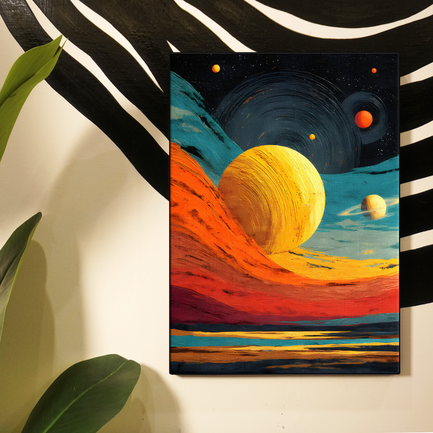 Abstract Planet Swirl Poster