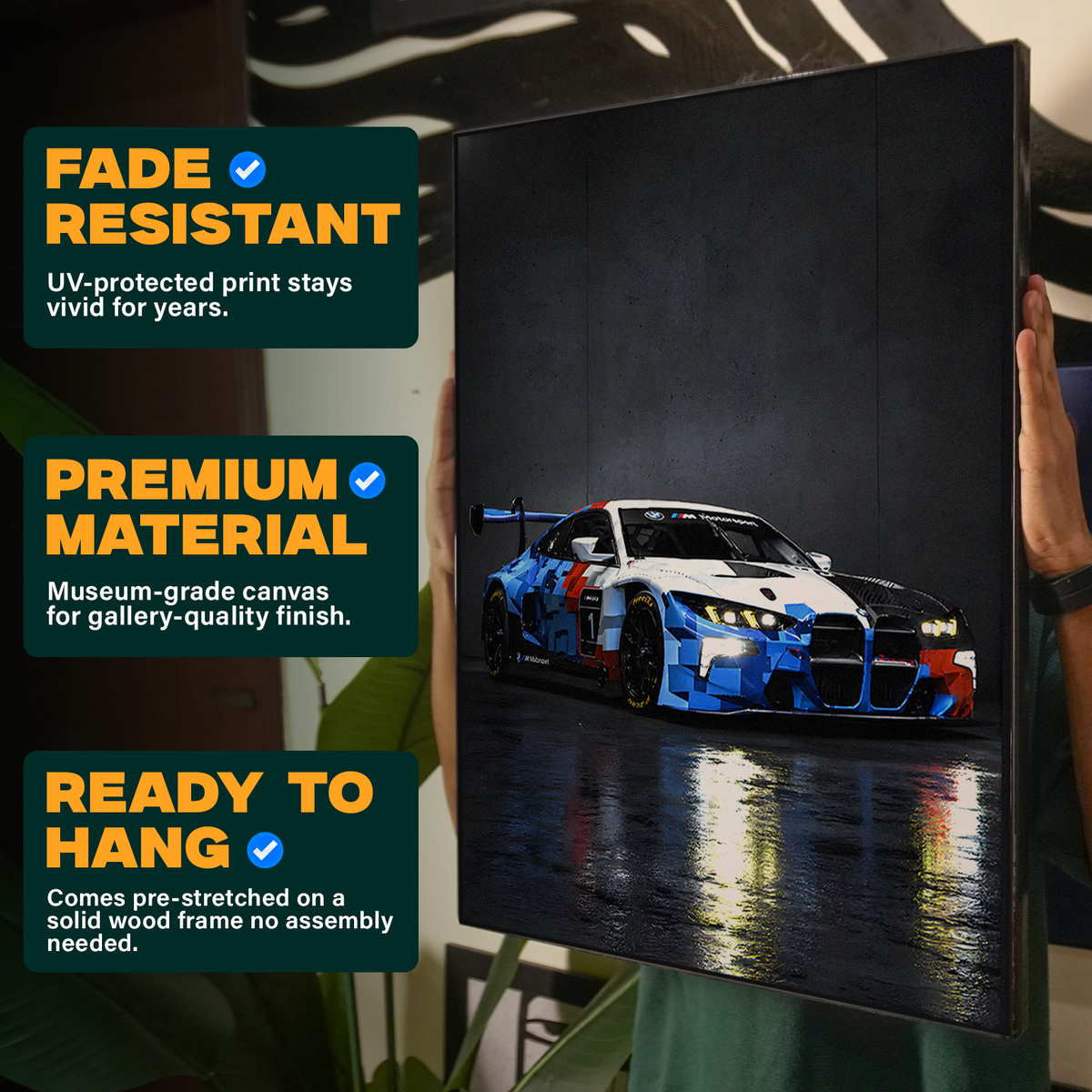 Dark Wet Street Car Poster