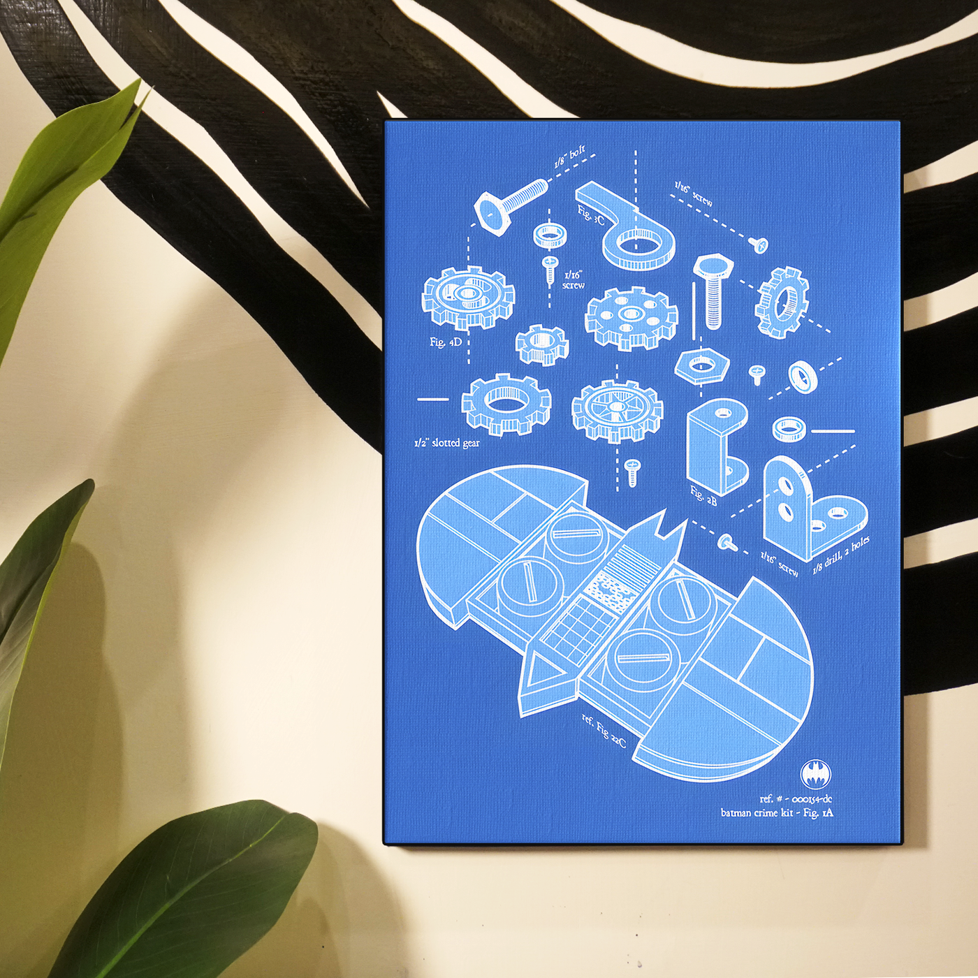 Batarang Blueprint Poster