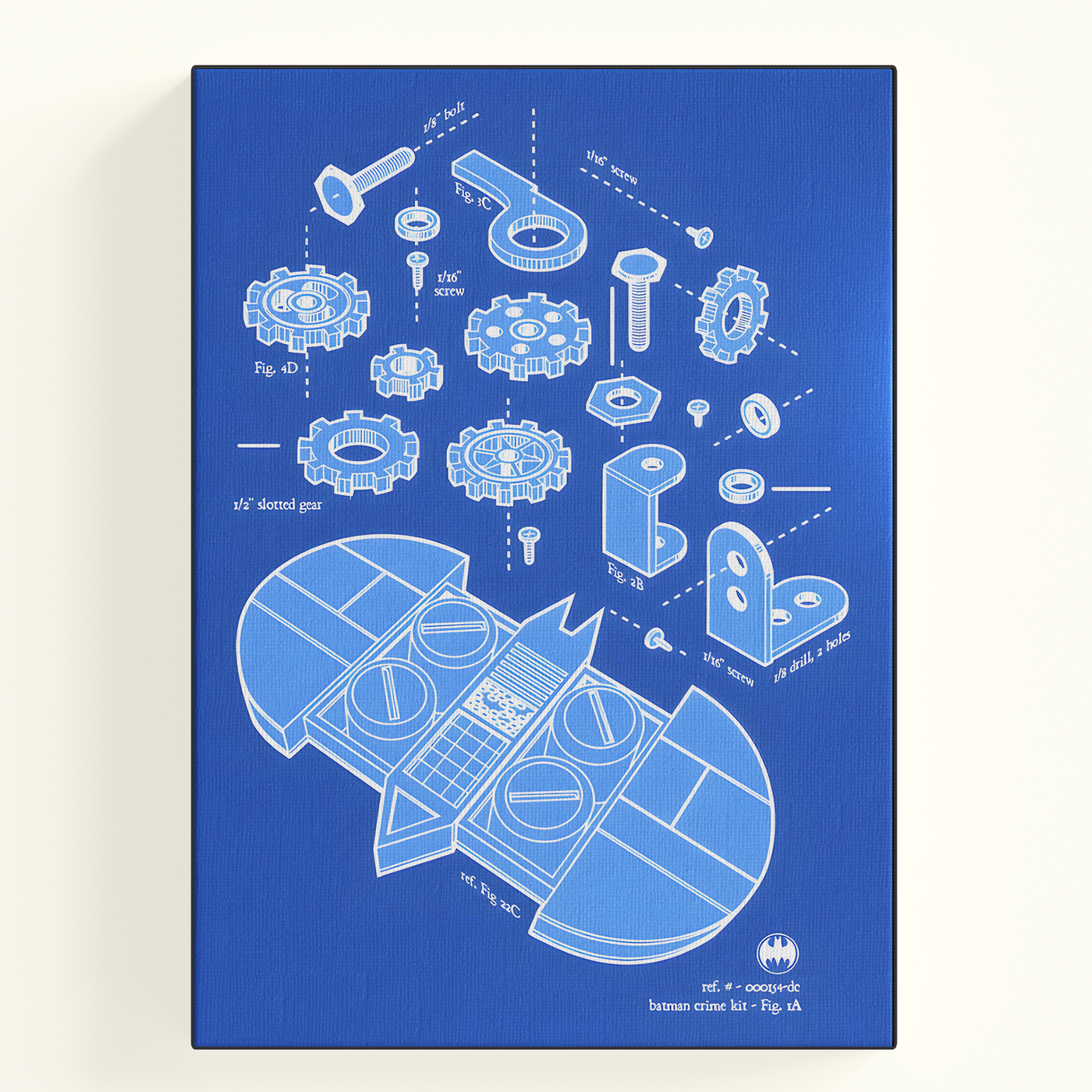 Batarang Blueprint Poster