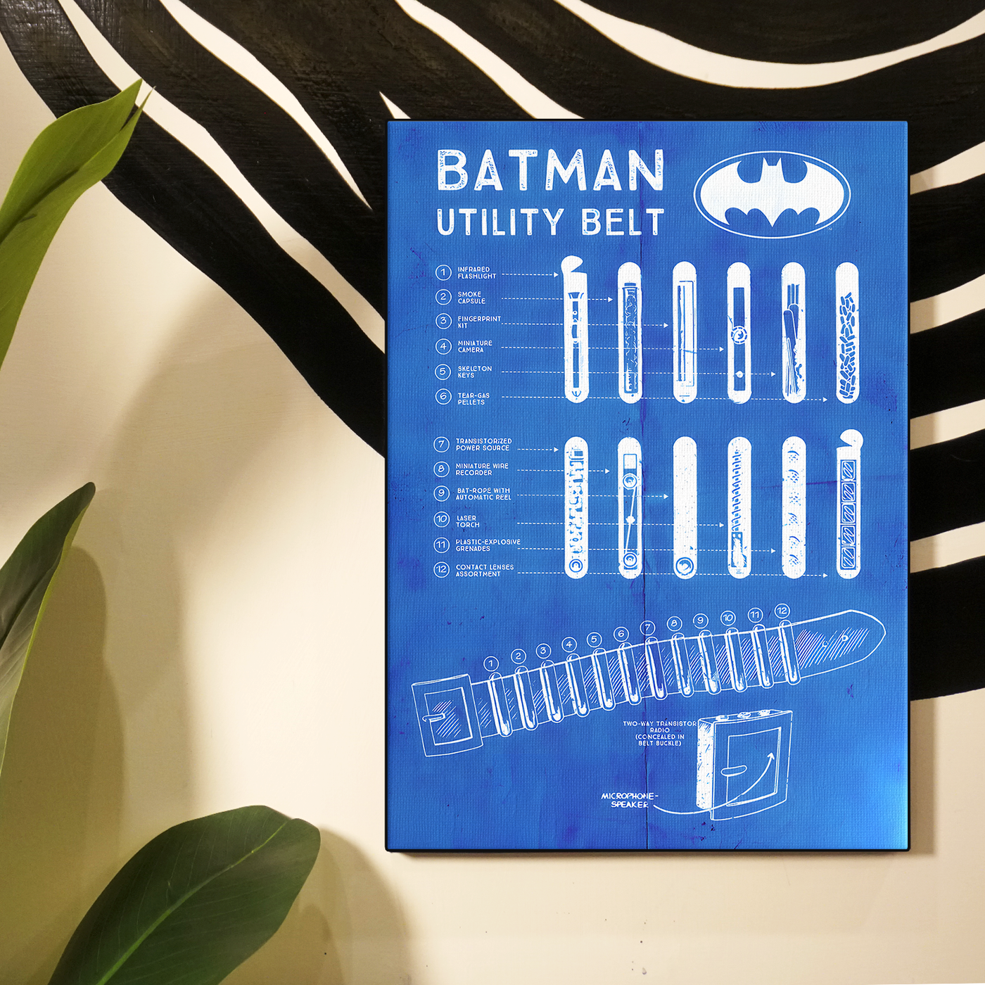 Utility Belt Blueprint Poster