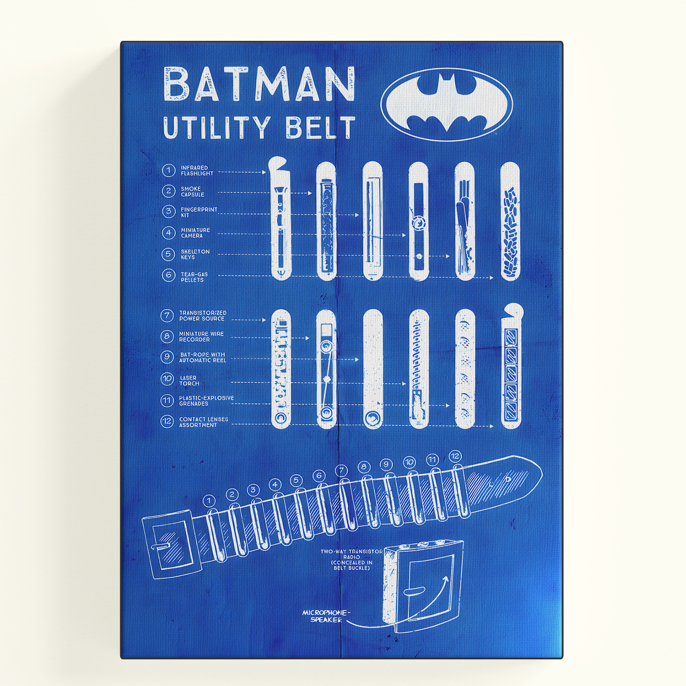 Utility Belt Blueprint Poster