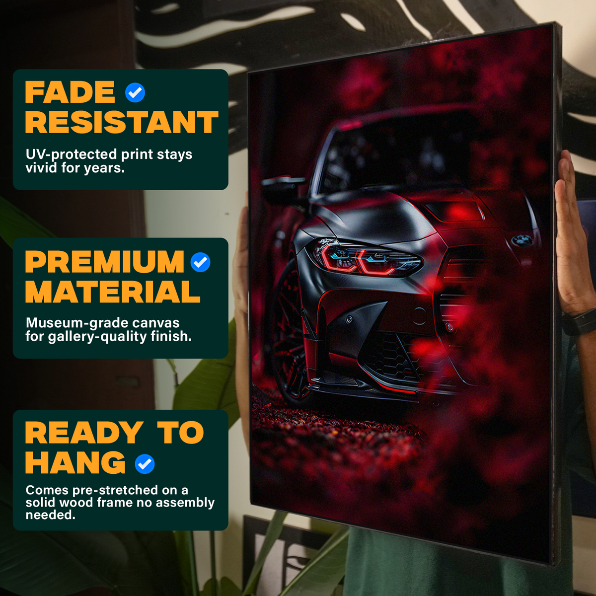 Red and Black BMW Poster