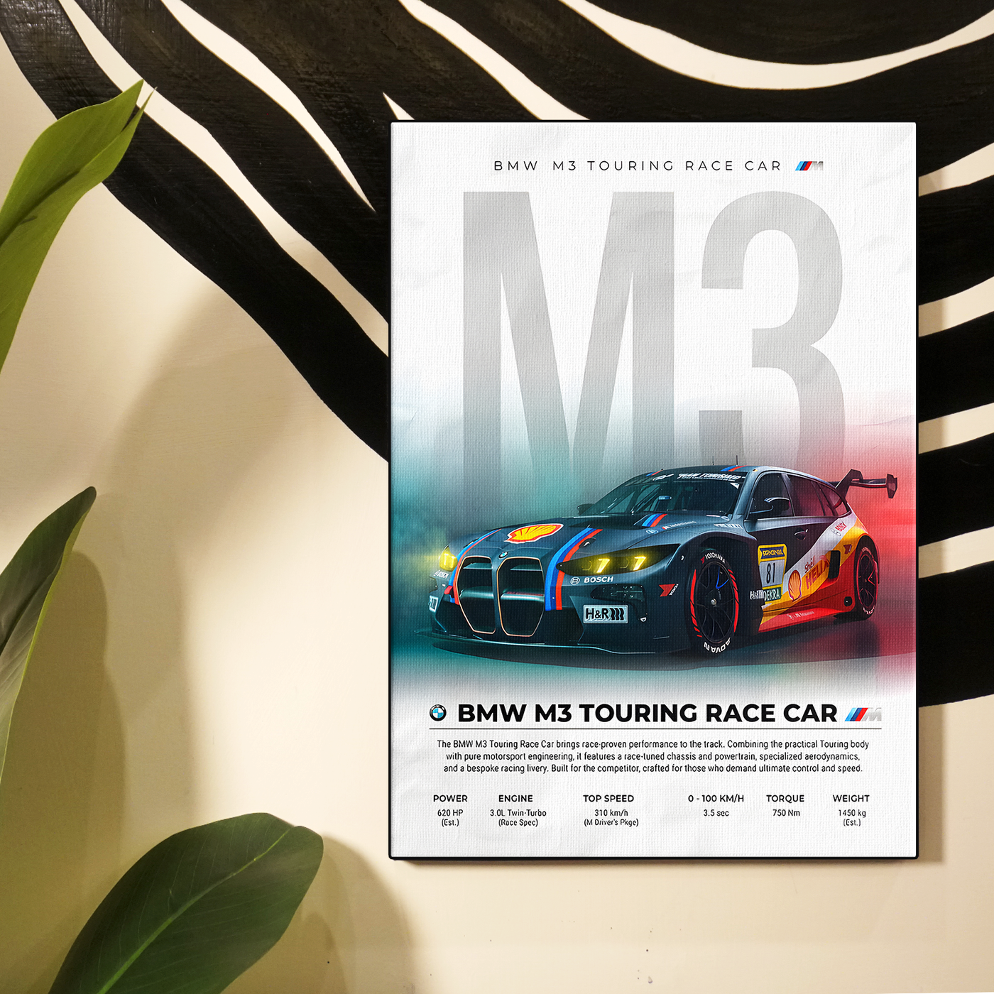 BMW M3 Touring Race Car Poster