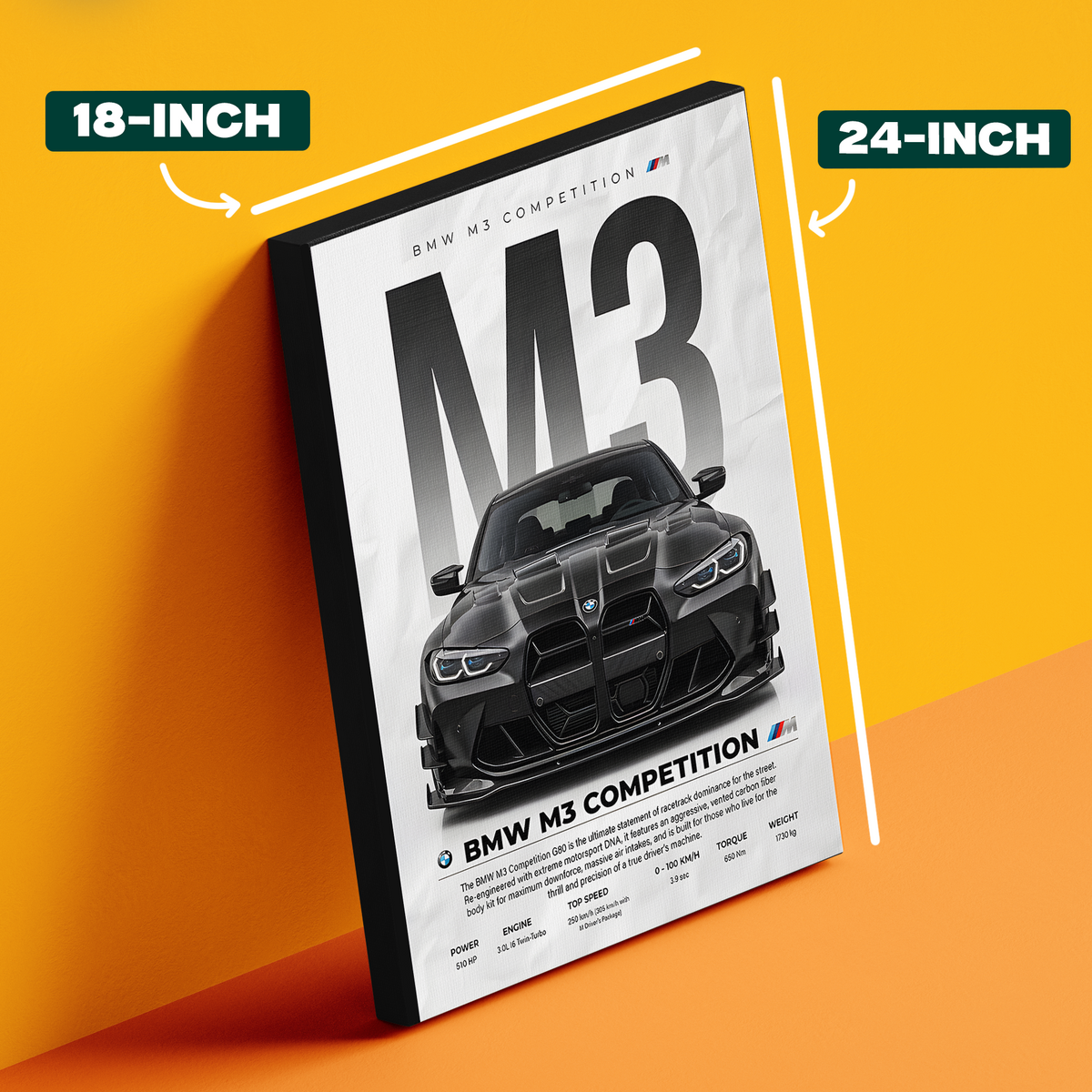 BMW M3 Competition Poster