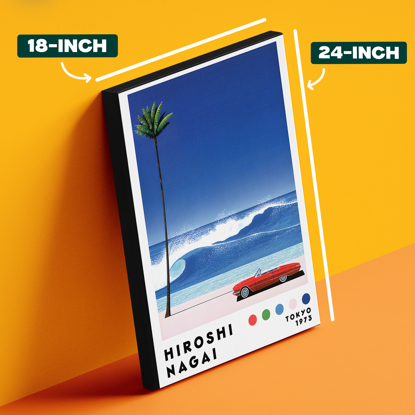 Hiroshi Nagai Style Beach Poster