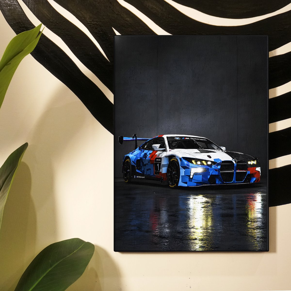 Dark Wet Street Car Poster