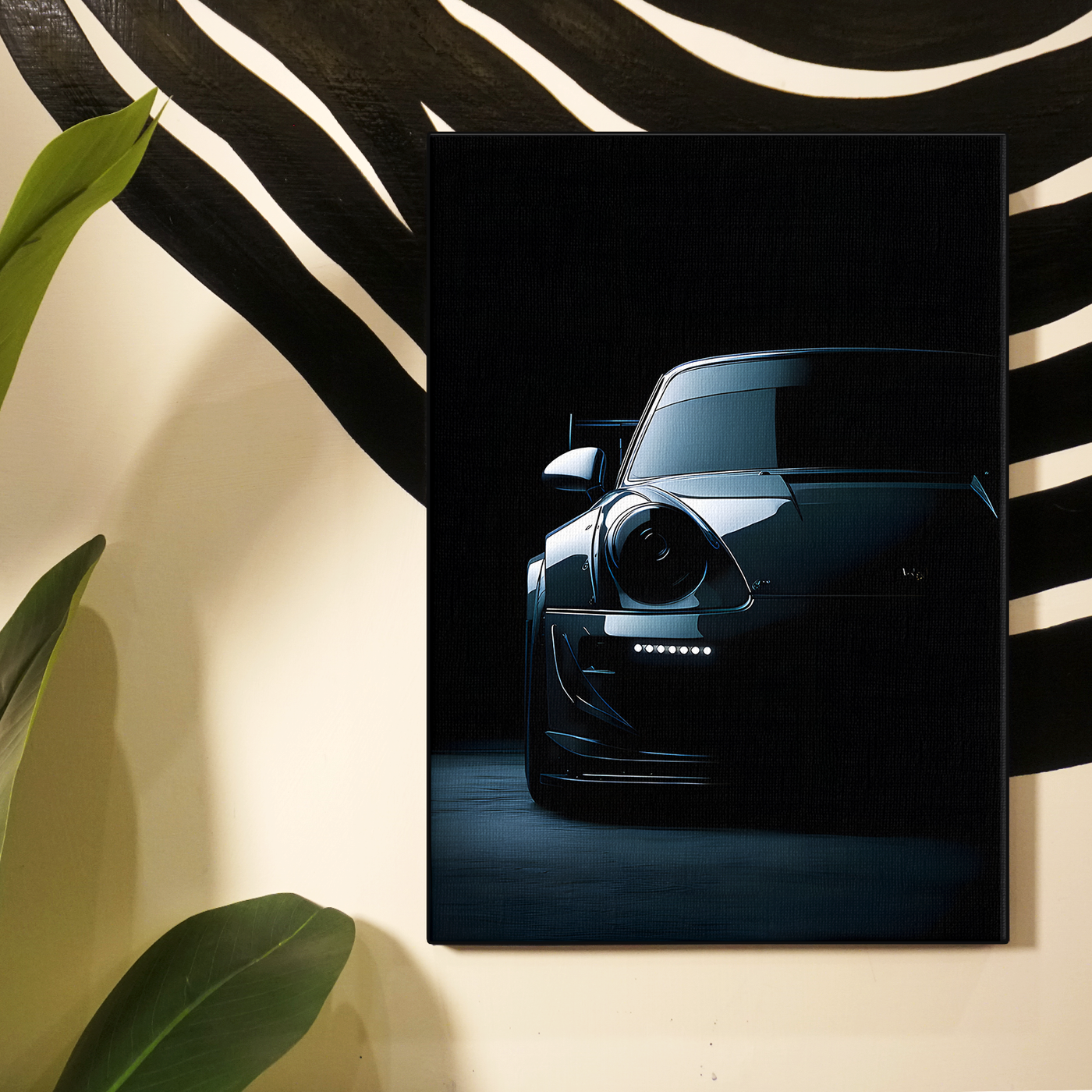 Black Car Night Poster