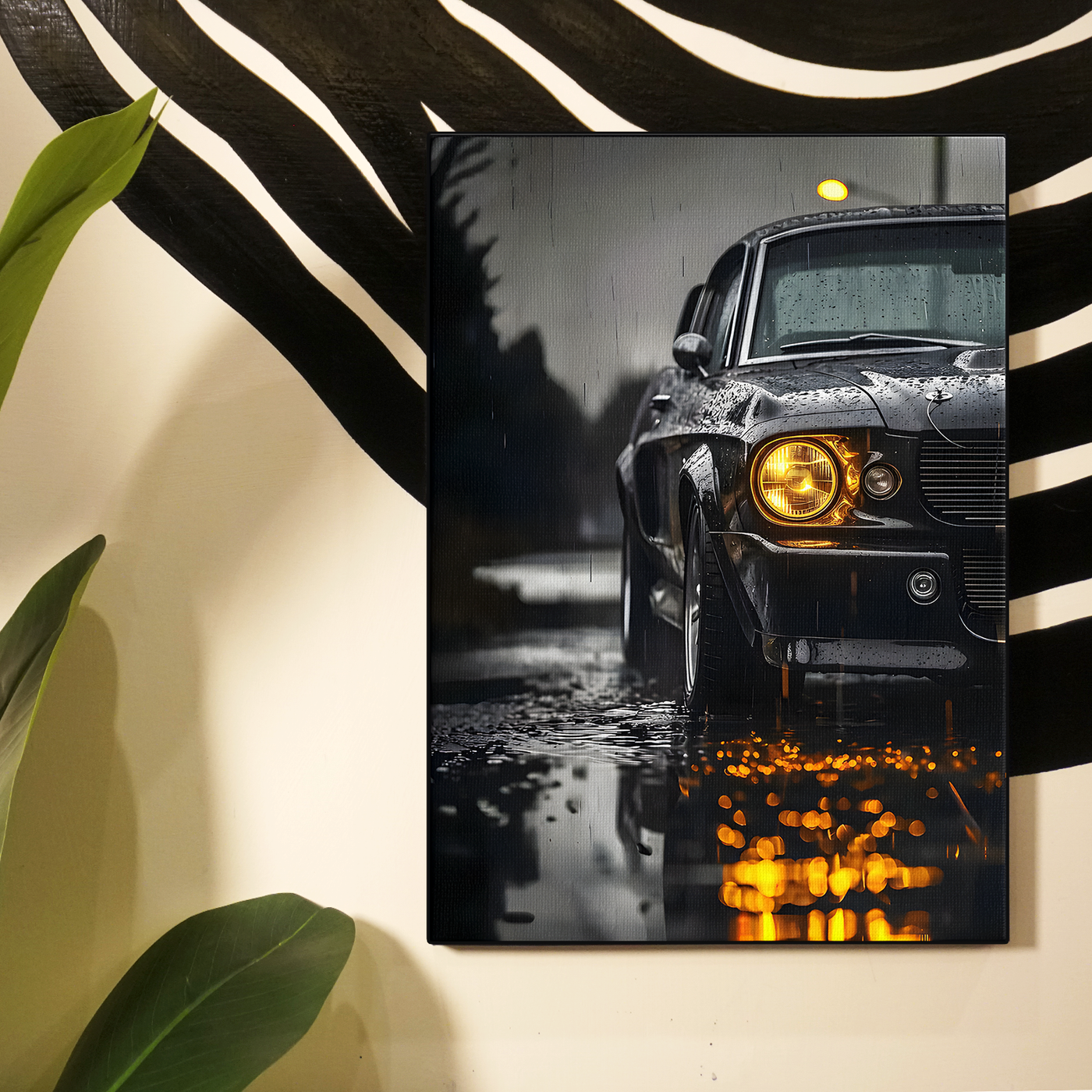 Dark Rain Car Poster