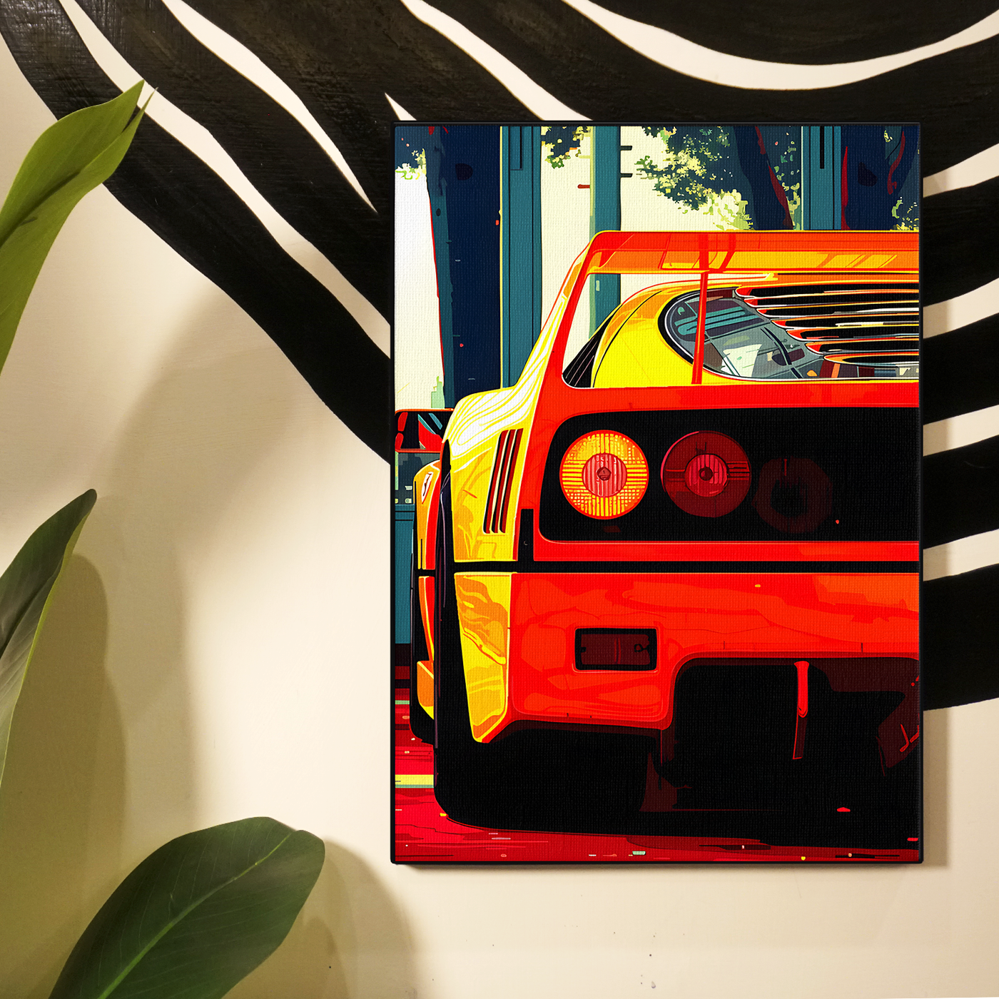 Sports Car Orange Poster