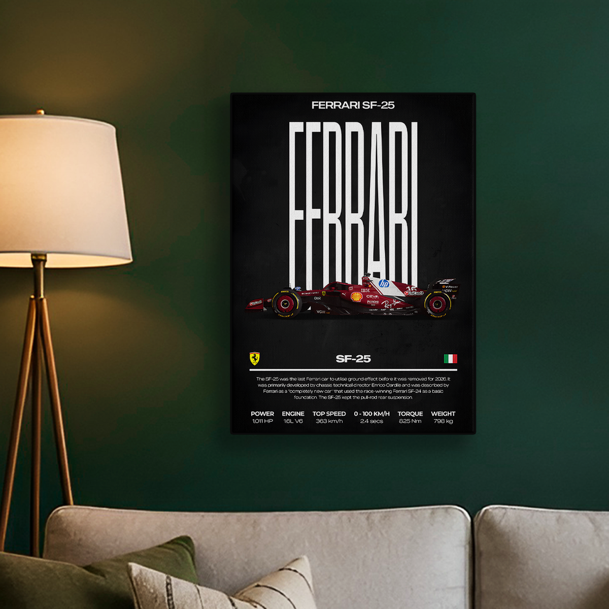 Ferrari SF-25 Poster