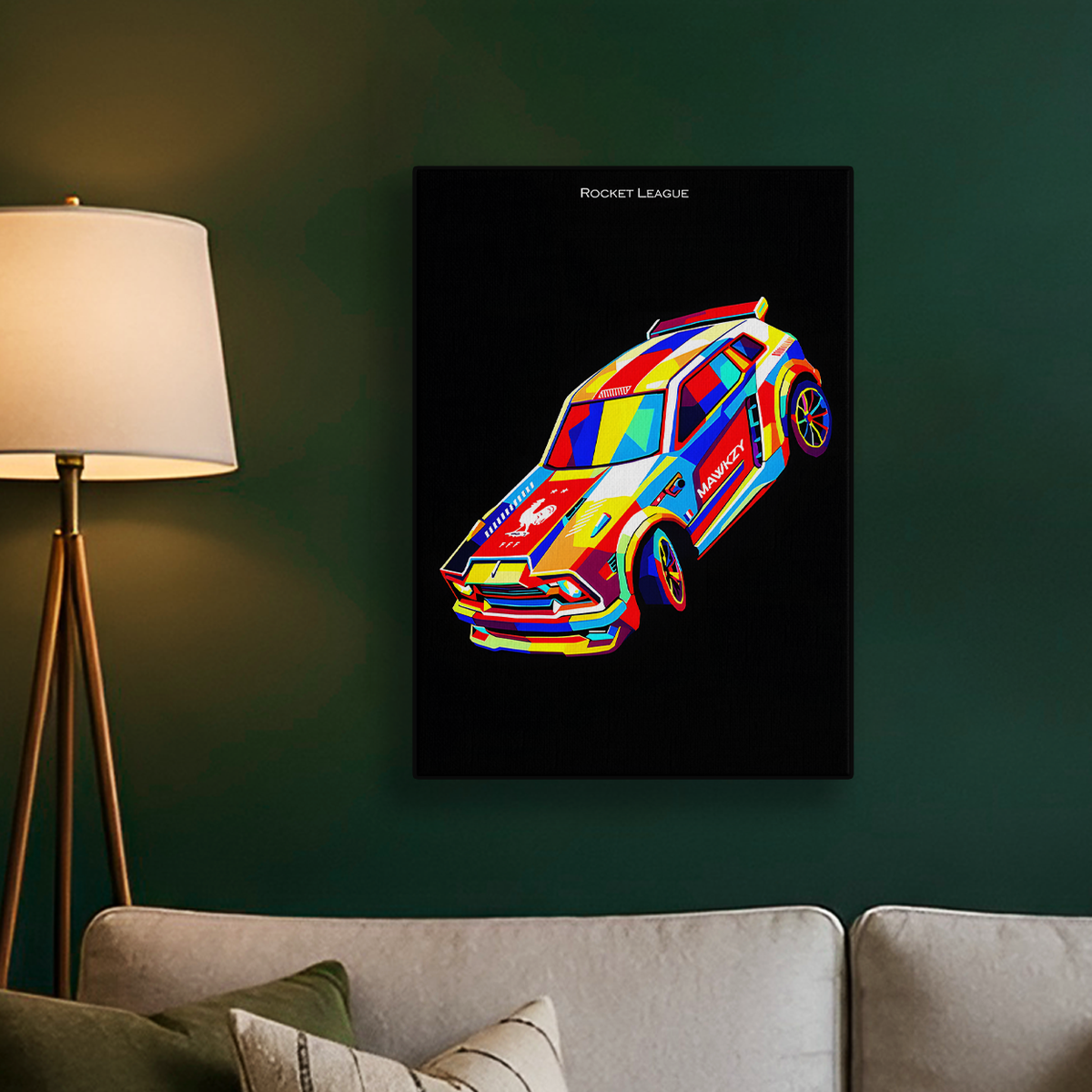 Colorful Graffiti Car Poster