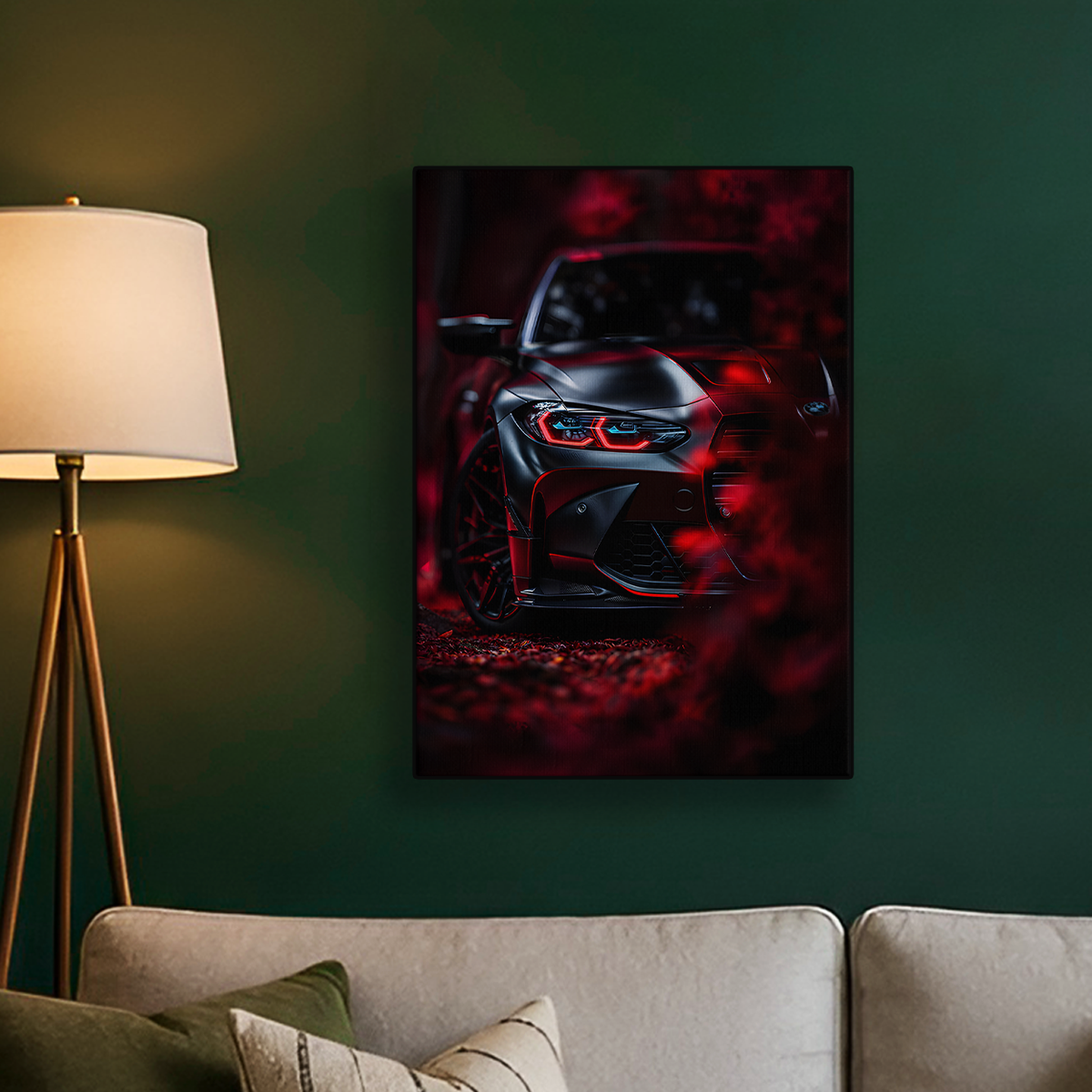 Red and Black BMW Poster