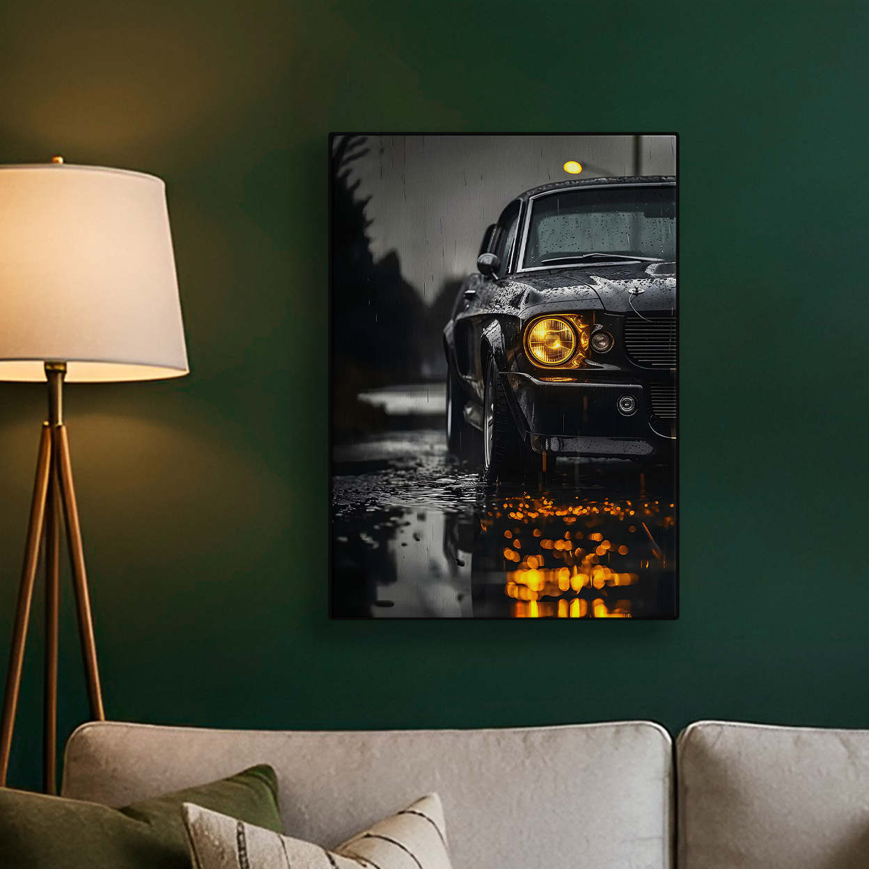 Dark Rain Car Poster