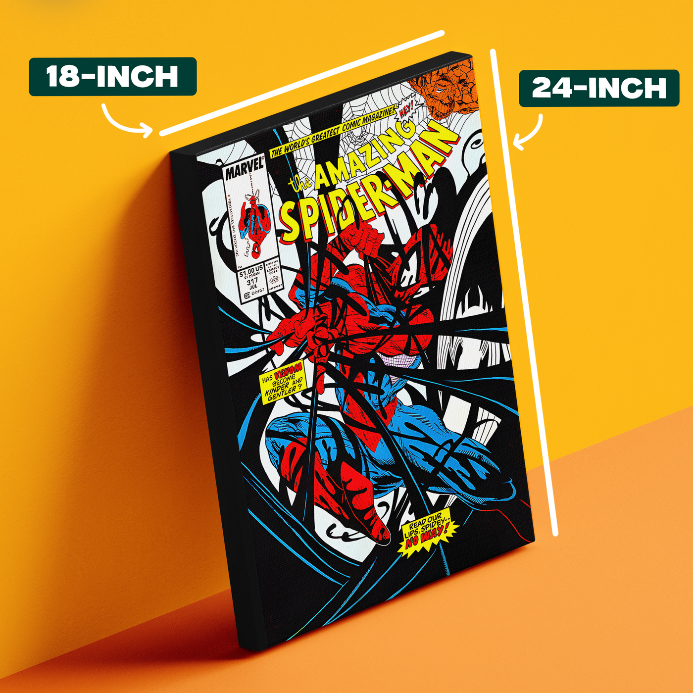 The amazing spider-man comic poster