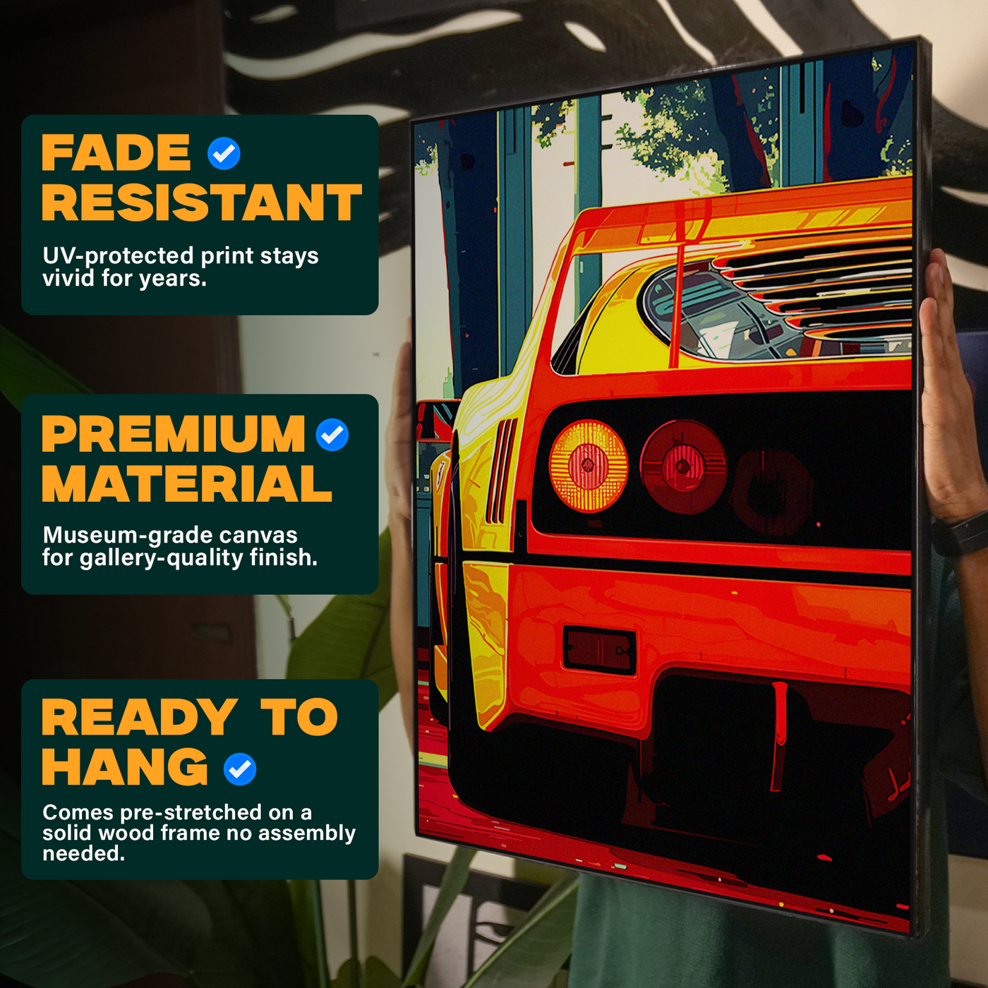 Sports Car Orange Poster