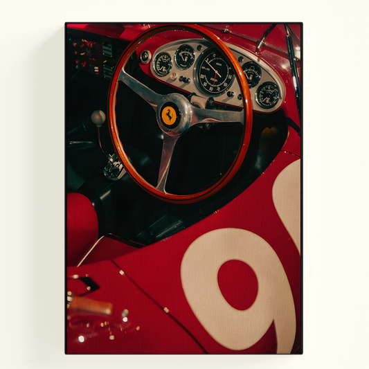 Ferrari Steering Wheel Poster