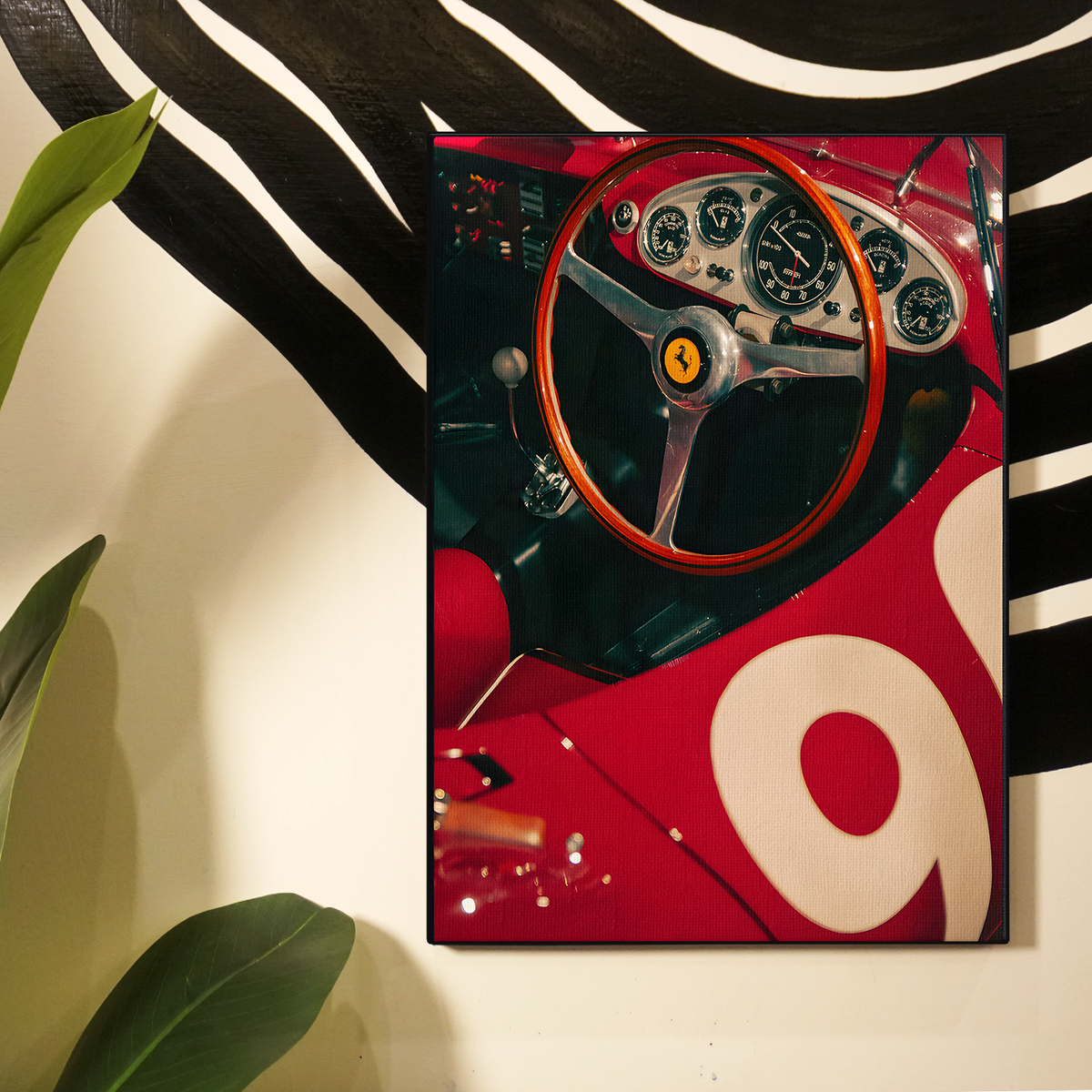 Ferrari Steering Wheel Poster