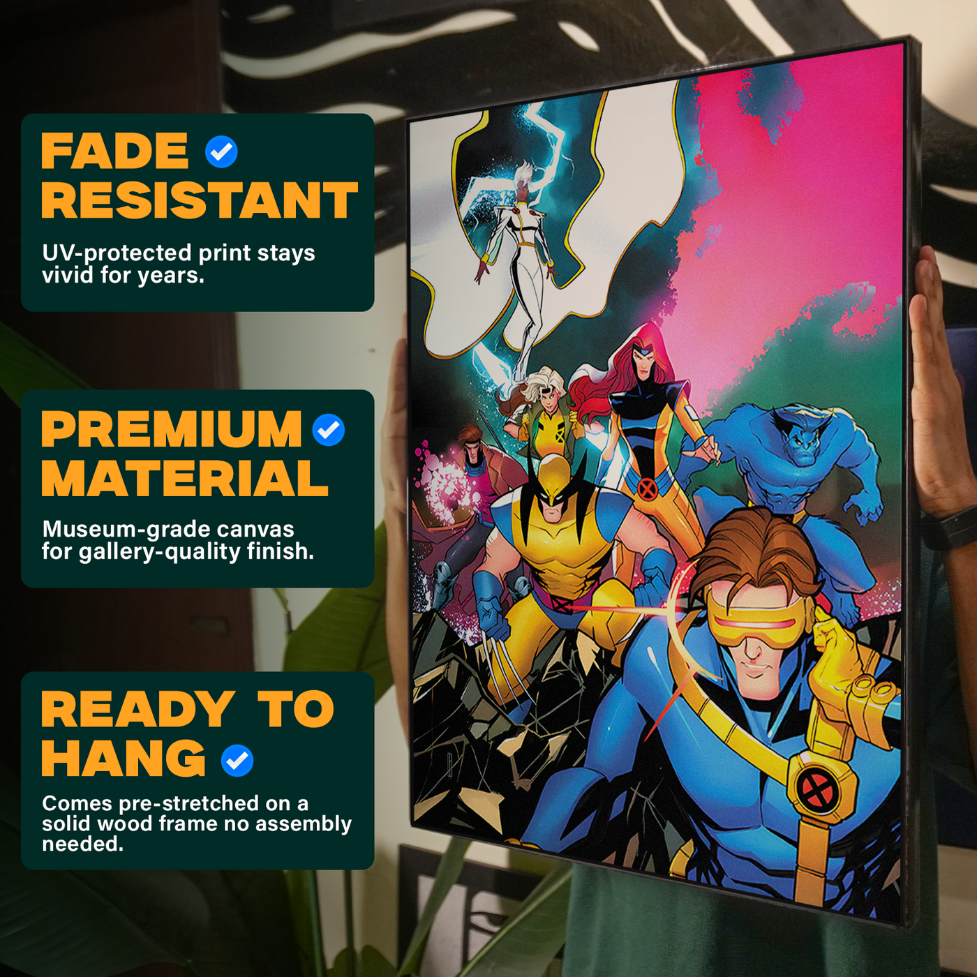 Colorful X-Men Style Hero Group Poster