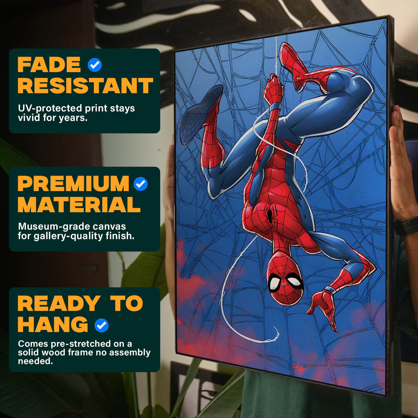 Spider-Man Colorful Comic Poster