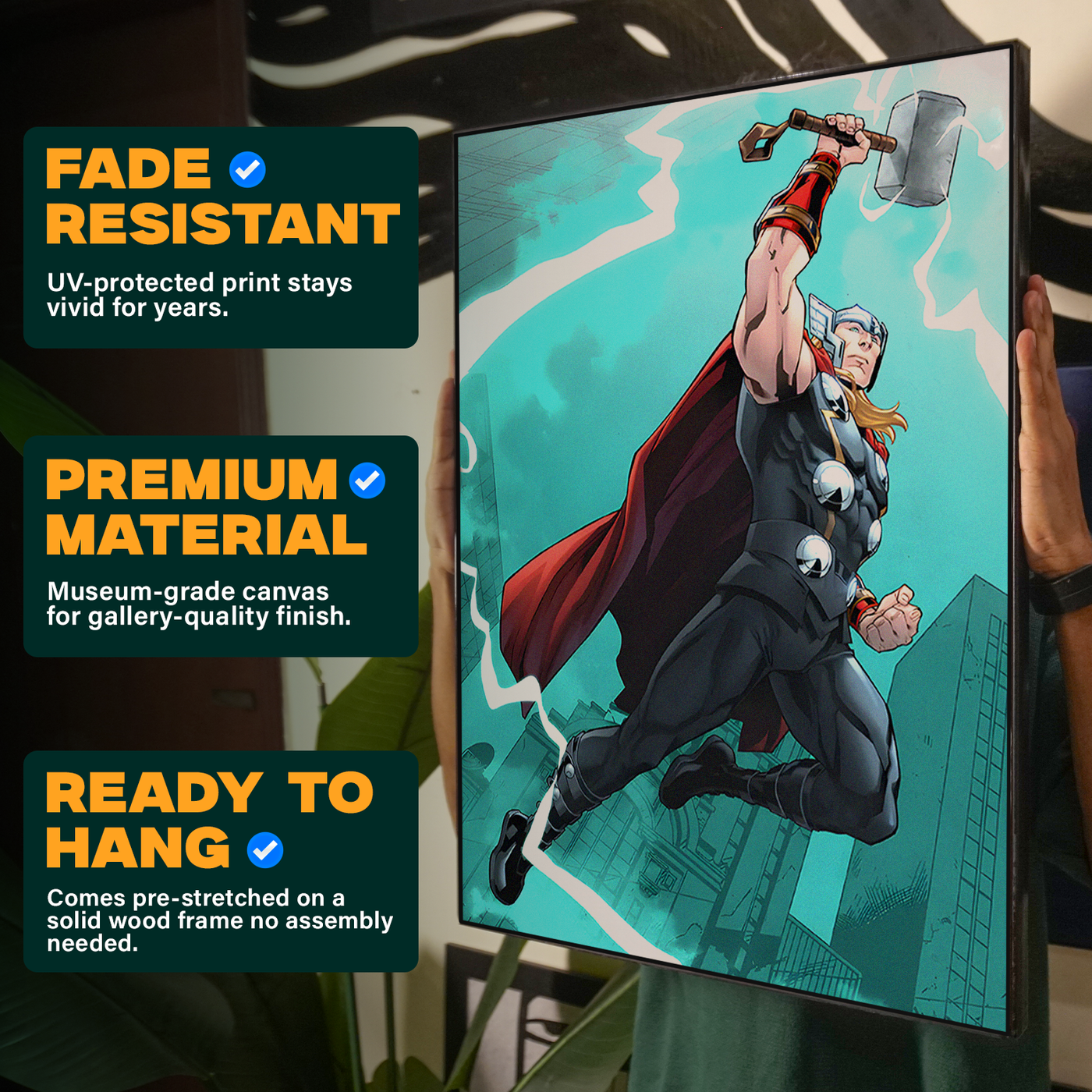 Thor Colorful Comic Poster