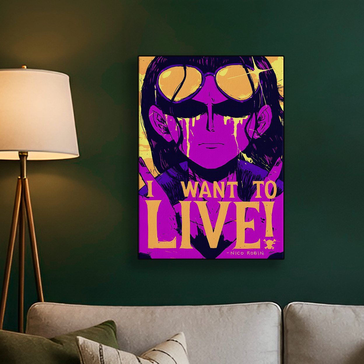 One piece Robin Live Poster