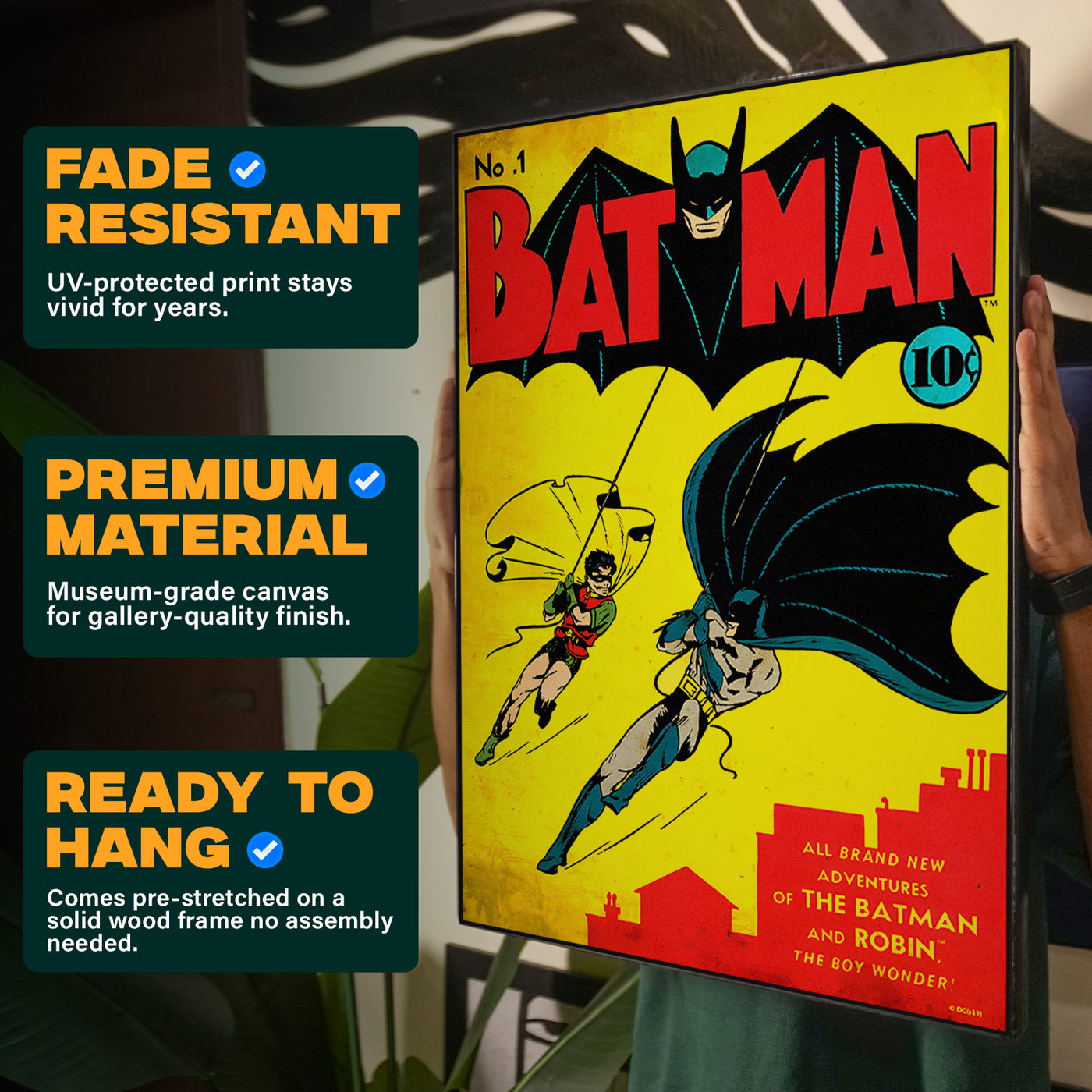 Bat-Man Retro Comic Poster