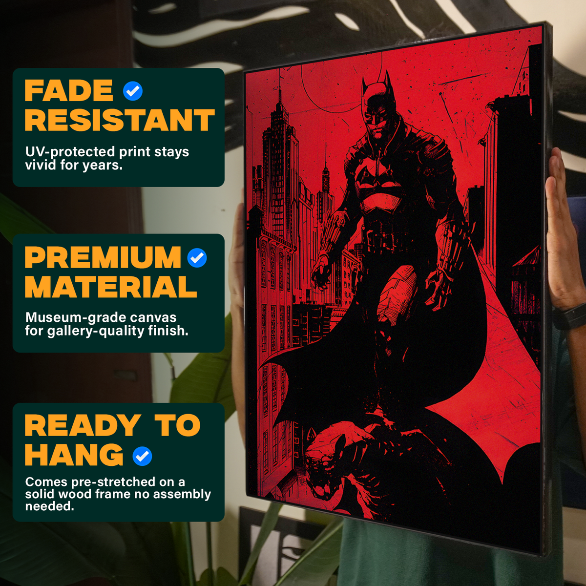 Batman Red Dark Poster