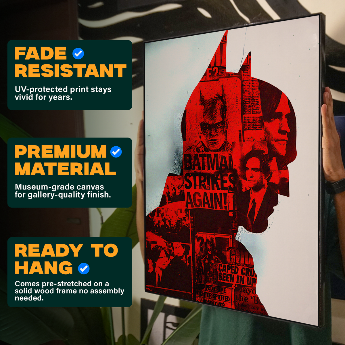 The Batman red silhouette Poster