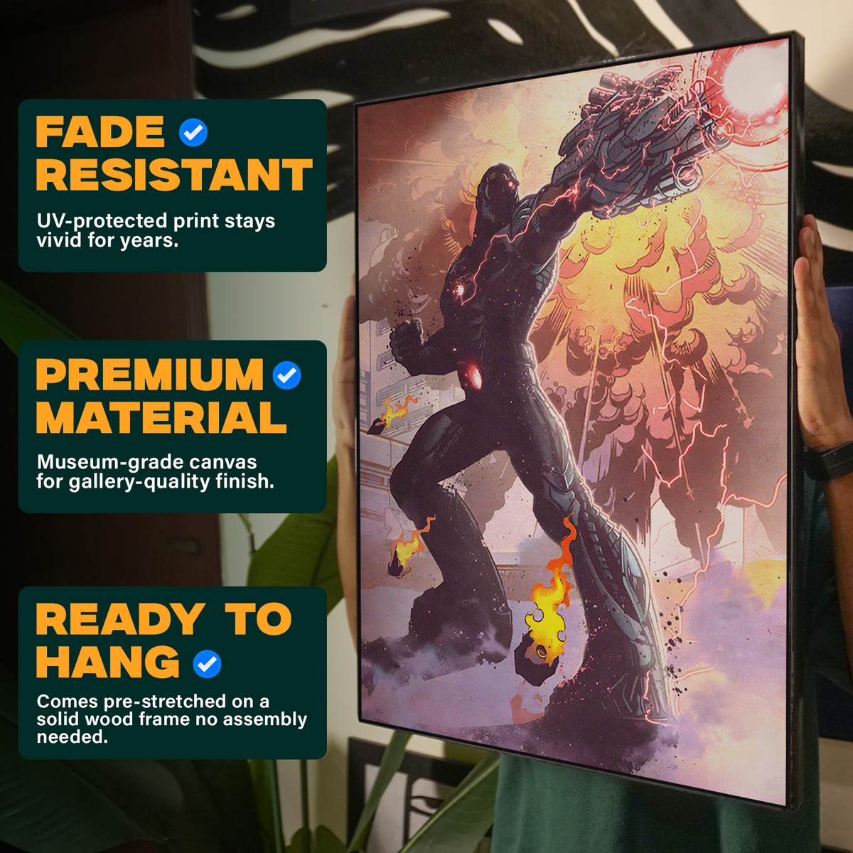 Cyborg Comic Fist Poster