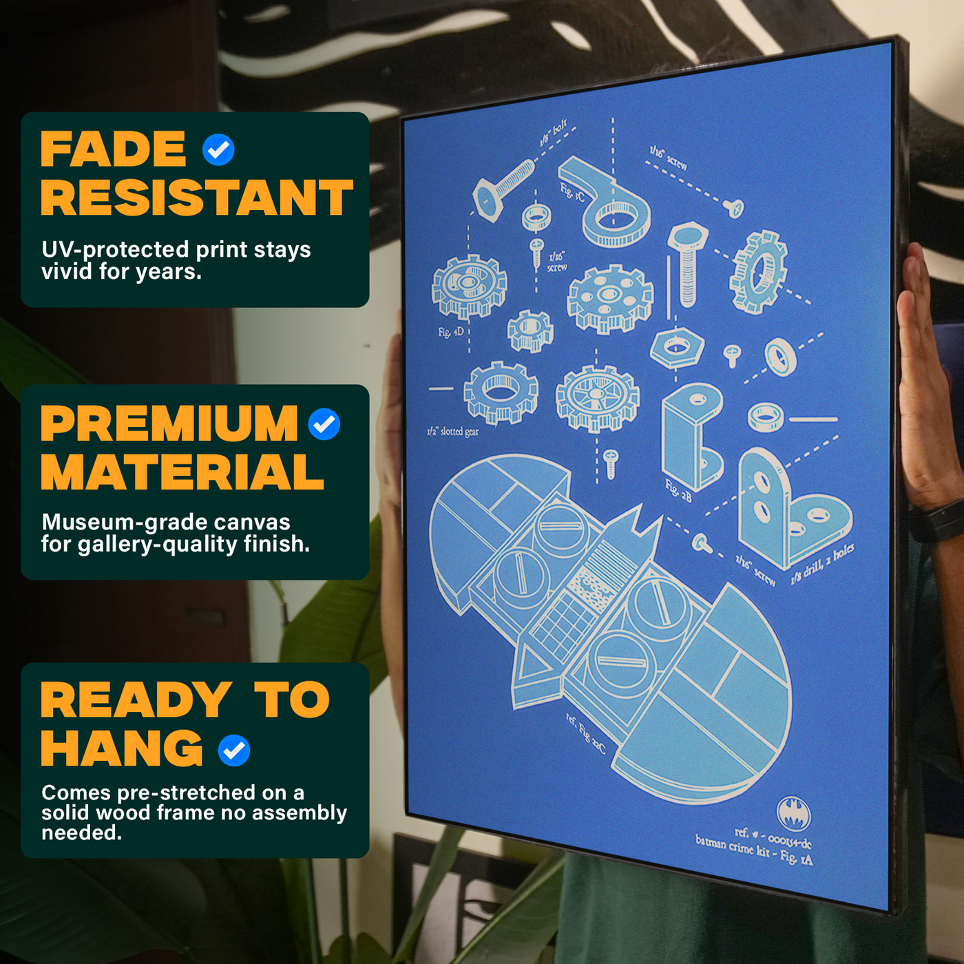 Batarang Blueprint Poster