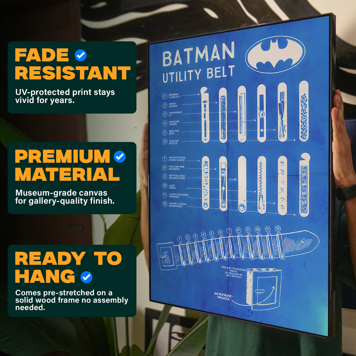 Utility Belt Blueprint Poster