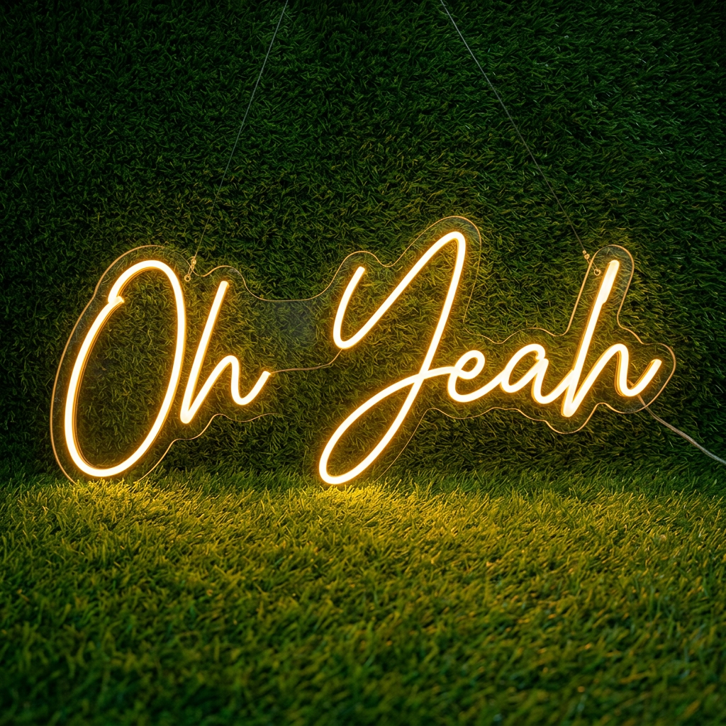 Oh Yeah Neon Sign