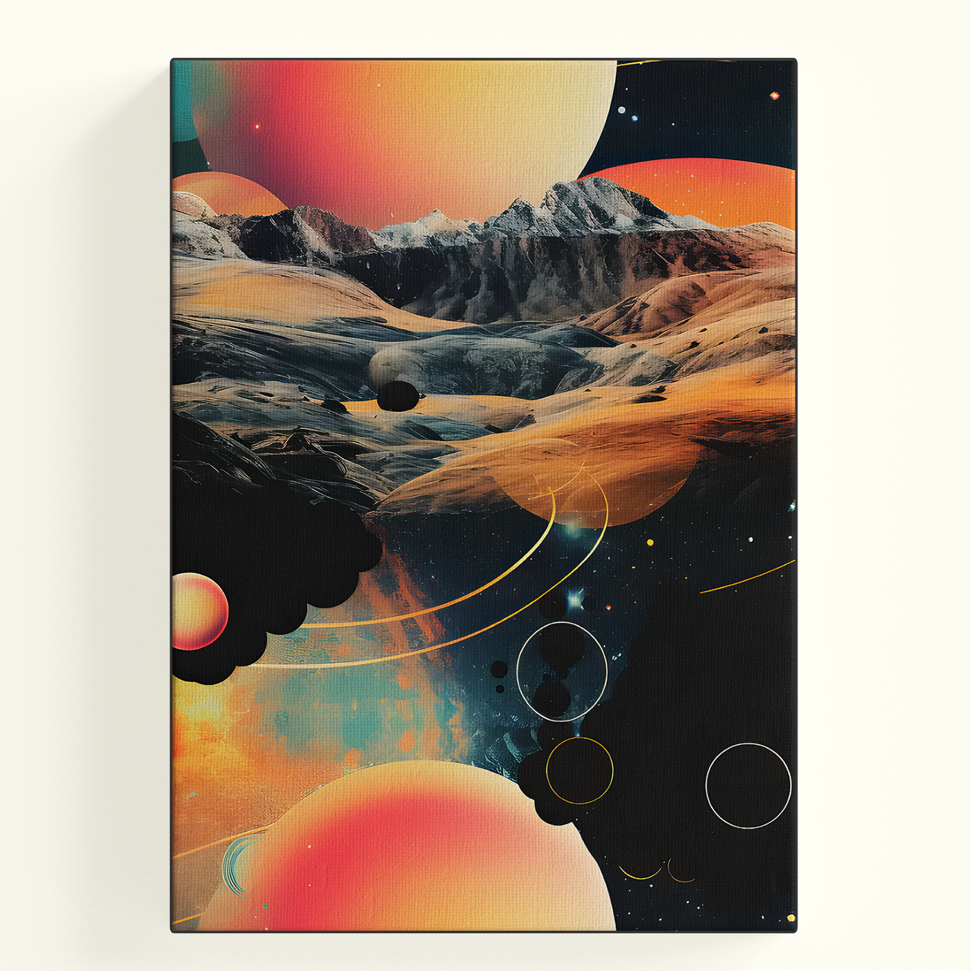 Abstract Circles Space Poster