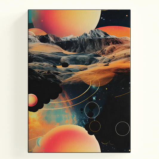 Abstract Circles Space Poster