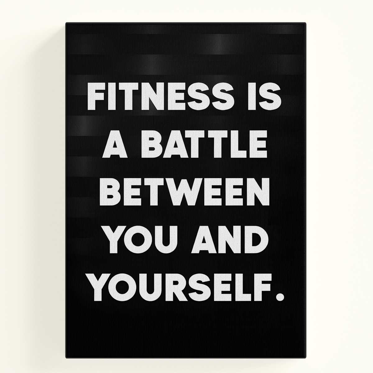 Fitness Is A Battle Poster