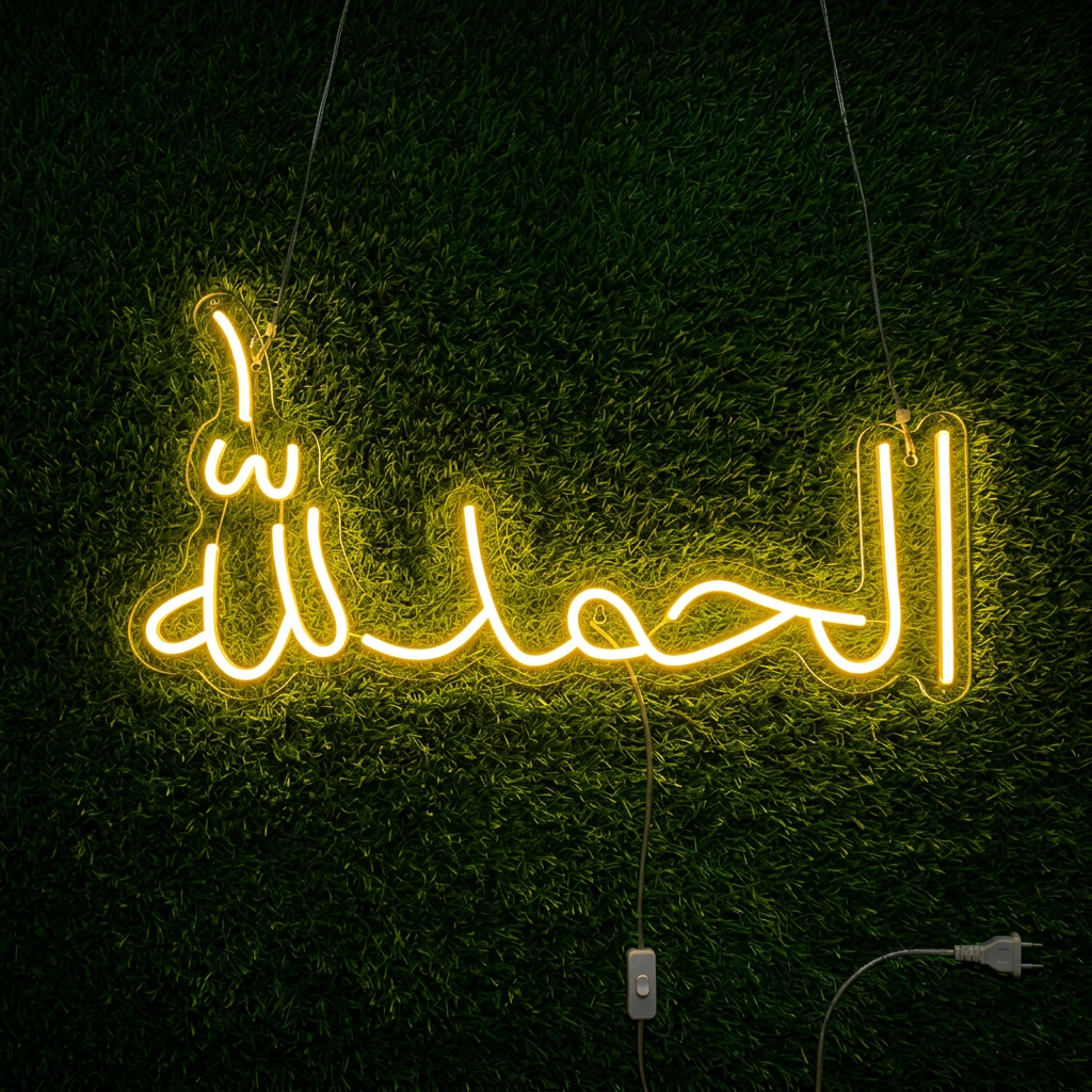 Alhamdulillah (Urdu) Islamic Glowing Neon Sign