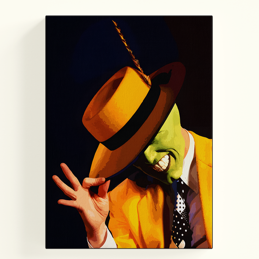 The Mask Hand Gesture Illustration Poster