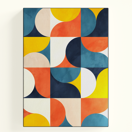 Geometric Abstract Shapes Colorful Poster