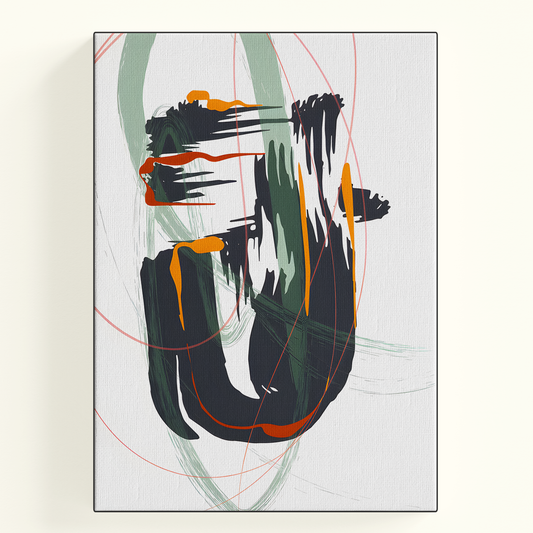 Abstract Face Illustration Poster