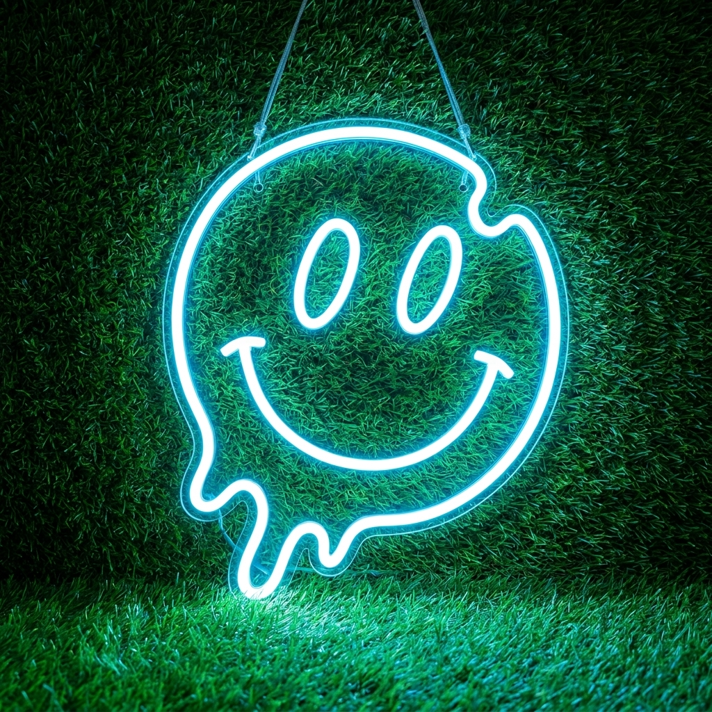 Smile Face Emoji Neon Light