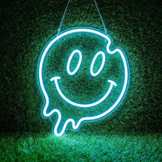 Smile Face Emoji Neon Light