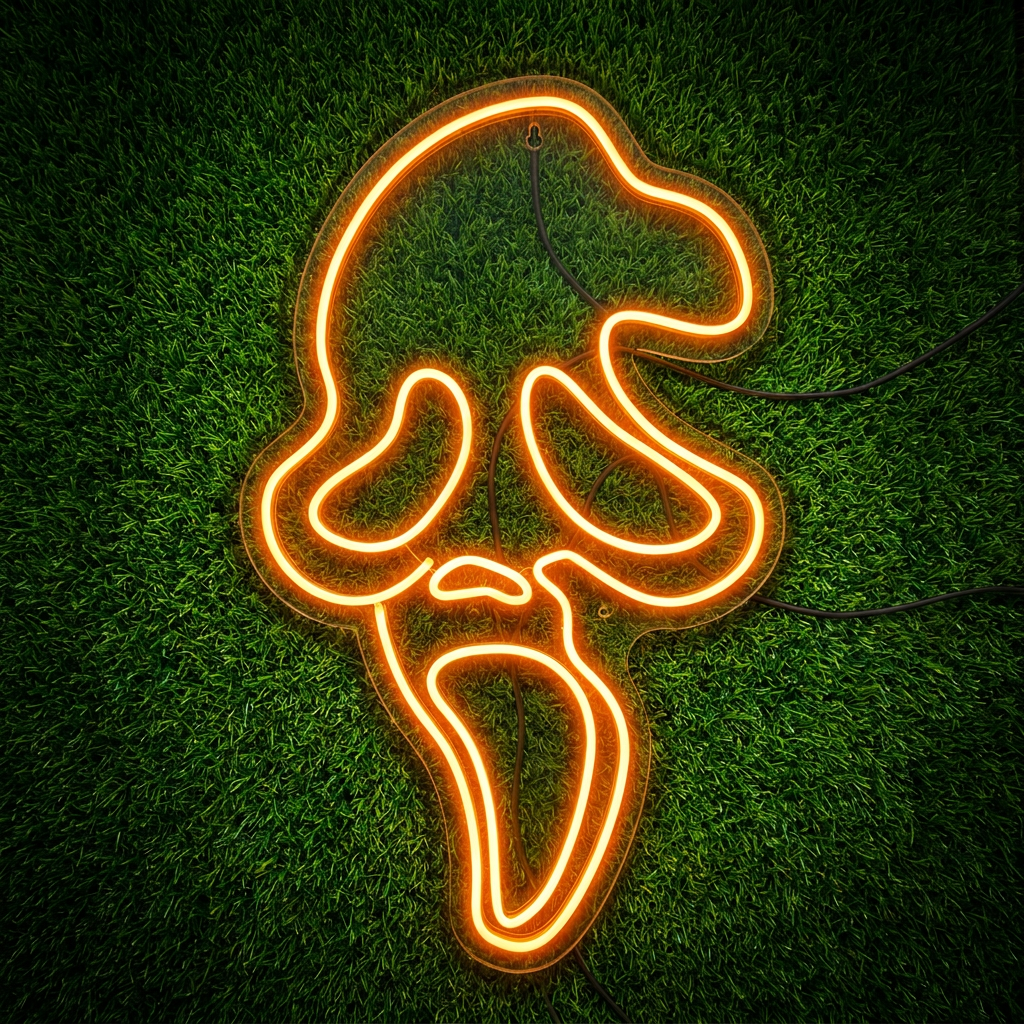 Skull Horror Neon Sign