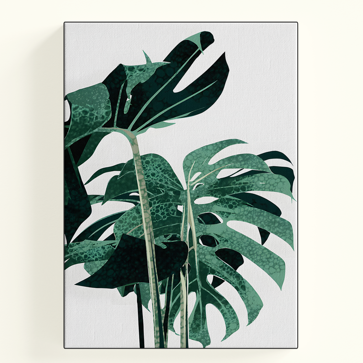 Monstera Leaf Illustration Poster