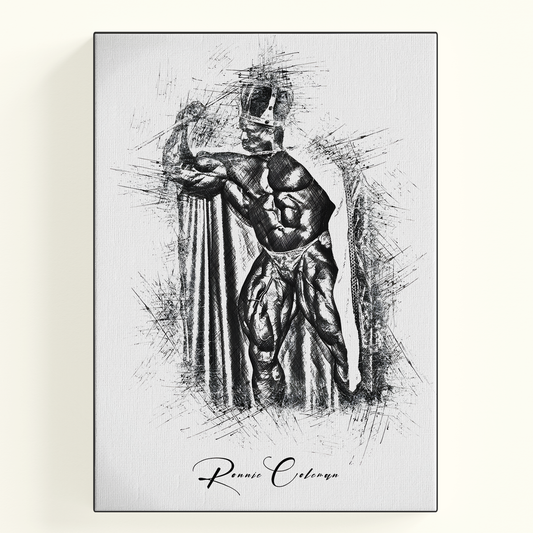 Ronnie Coleman Roman Gladiator Sketch Poster