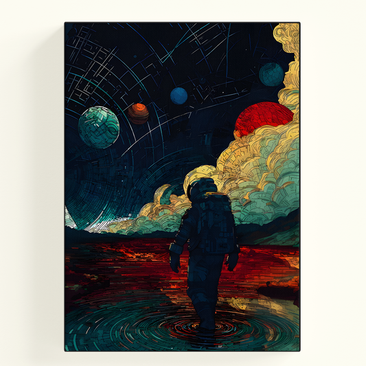 Astronaut Space Poster
